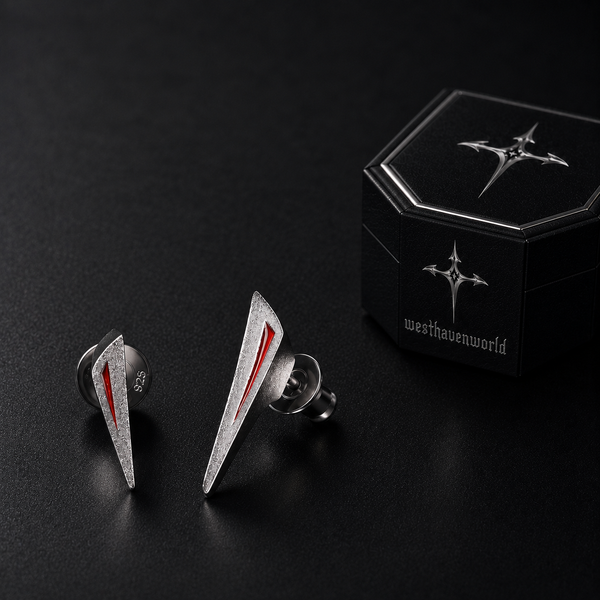 Silver Echo Stud Earrings