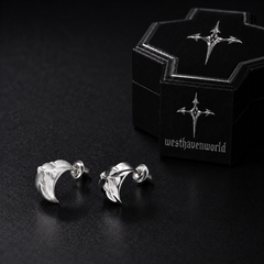 Celestial Cross Sterling Studs