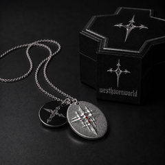 Twin Sigil Pendant Necklace