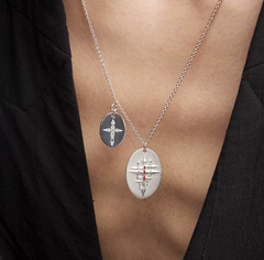 Twin Sigil Pendant Necklace