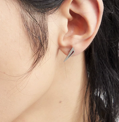 Silver Echo Stud Earrings