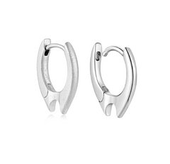 Eclipse Silver Stud Earrings