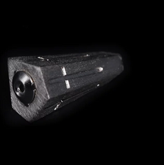 Obsidian Flame Reversed Zircon Studs