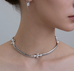 Serpent Halo Choker Necklace