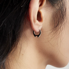 Eclipse Silver Stud Earrings