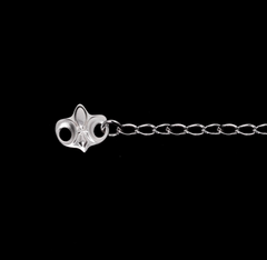 Bellflower Crystal Pendant Snake Chain Necklace