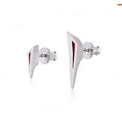 Silver Echo Stud Earrings