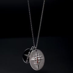 Twin Sigil Pendant Necklace