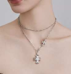 Eternal Halo Cross Choker