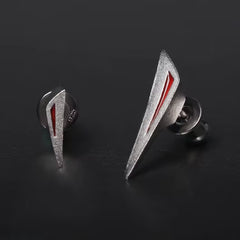 Silver Echo Stud Earrings