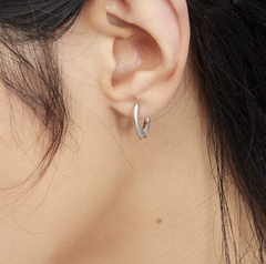 Eclipse Silver Stud Earrings
