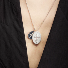 Twin Sigil Pendant Necklace