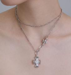 Eternal Halo Cross Choker