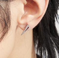 Silver Echo Stud Earrings