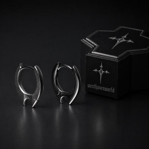 Eclipse Silver Stud Earrings