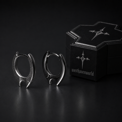 Eclipse Silver Stud Earrings